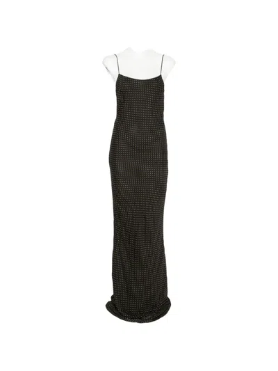 The Andamane Thin Strap Square Neck Mermaid Dress With Deep Scoop Back In Multi