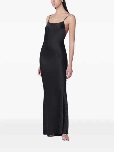 The Andamane Ninfea Dress Low Back Ruched Draping In Multi