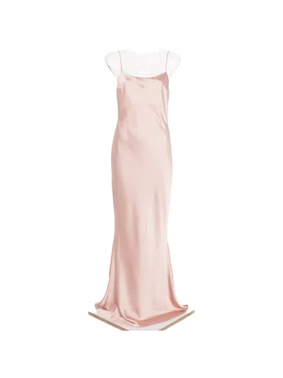The Andamane Ninfea Slip Maxi Dress In Pink