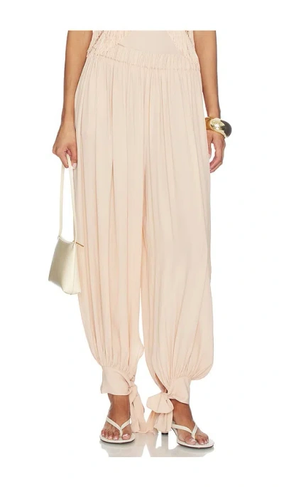 The Andamane Noor Tied Up Maxi Pants In White