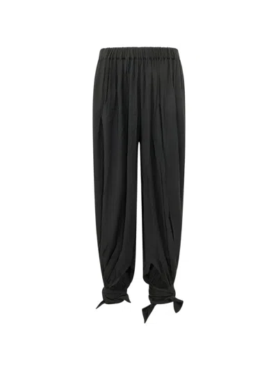 The Andamane Noor Tied-cuff Trousers In Black