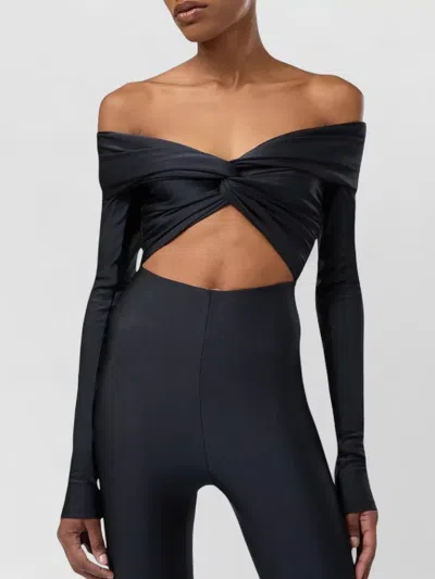 The Andamane Off-shoulder Long-sleeve Cutout Jumpsuit