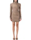 The Andamane Draped Fitted Mini Dress
