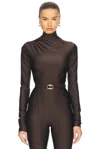 The Andamane Oleandra Top In Brown