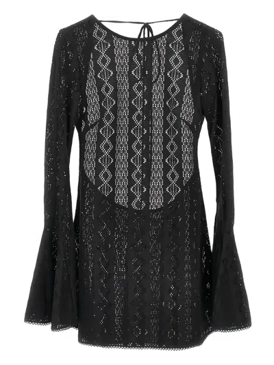 The Andamane Open-knit Mini Dress