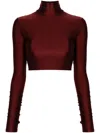 The Andamane Orchid Topwear In Bordeaux Polyamide In 褐色