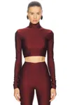 The Andamane Orchid Topwear In Bordeaux Polyamide In Bordeaux