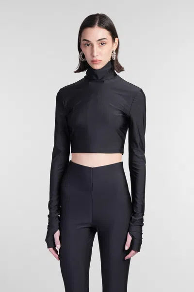 The Andamane Orchid Topwear In Black Polyamide