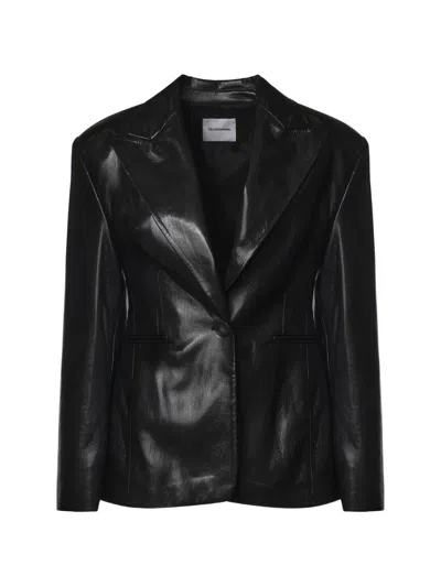 The Andamane Ottavia Single-breasted Blazer In Black