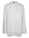 The Andamane Oversized Button-down Shirt With Classic Collar In White