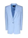 The Andamane Guia Oversized Single-breasted Blazer In Blue