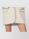 The Andamane Oversized Wool Blend Jacket In White