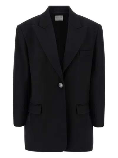 THE ANDAMANE PADDED PEAK-LAPEL BLAZER