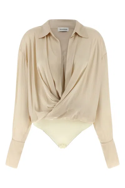 The Andamane 'paloma' Bodysuit In Neutral