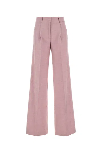 THE ANDAMANE PANTALONE A PALAZZO IN MISTO POLIESTERE STRETCH ROSA DONNA