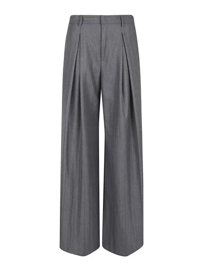 The Andamane Tara - Super Oversize Fit Pants In Gray