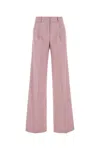 The Andamane High-waisted Wide-leg Palazzo Pant With Belt Loops In Pink