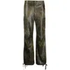The Andamane Distressed-effect Tapered Trousers In Black