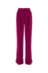 The Andamane Tailored Pleated Trousers With Belt Loops In Cyclamin