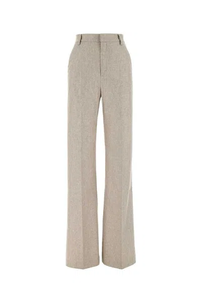The Andamane Melange Grey Stretch Wool Blend Pant In Neutral