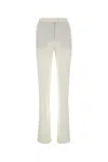 The Andamane Pleated High-waisted Straight Leg Trousers In White