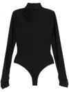 The Andamane Parker Stretch Jersey Bodysuit In Black