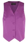 The Andamane Amethyst Pauline Vest In Amethyst