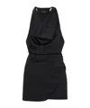 The Andamane Verushka Mini Dress Woman In Black Polyester In Black
