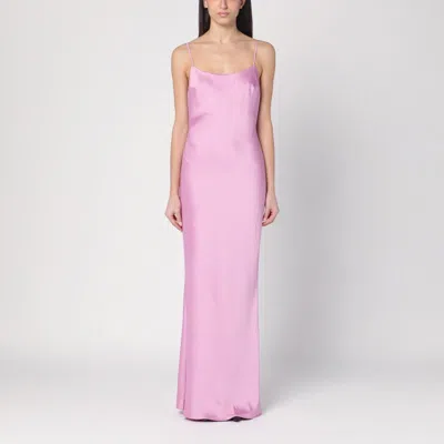The Andamane Peony Colour Dress With Back Draping Women In Pink