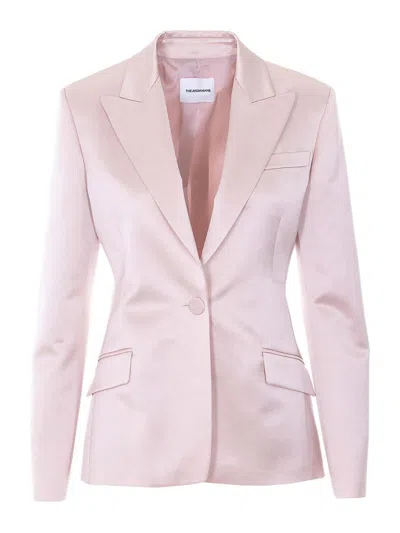 The Andamane Petal Rose Bianca Blazer In Pink