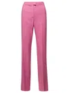 The Andamane Pink Straight Trousers Galdys In Multicolor