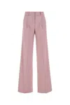 The Andamane High-waisted Wide-leg Palazzo Pant With Belt Loops In Pink