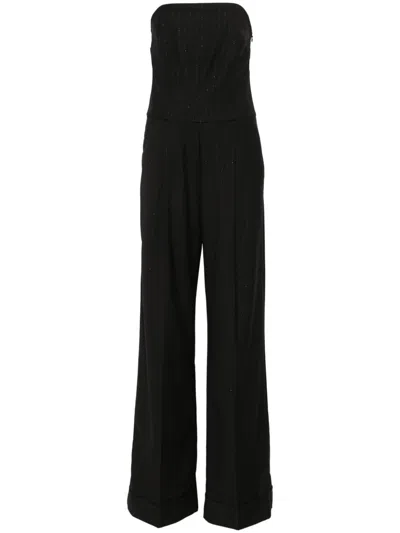 THE ANDAMANE PINSTRIPED JUMPSUIT