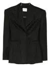 The Andamane Pinstriped Single-breasted Blazer In Black