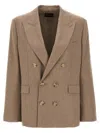 The Andamane 'pixie' Blazer Double-breasted Structured Shoulders In Multi