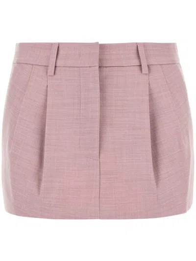 THE ANDAMANE PLEAT-DETAIL MINI SKIRT