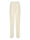 The Andamane Nathalie Trousers In Linen Blend In Multi