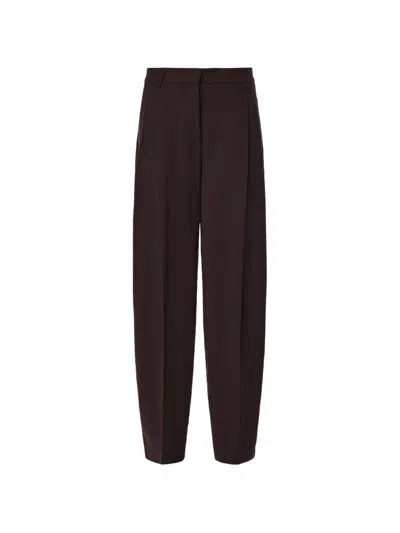 The Andamane Casual Trousers With Belt Loops In Brown
