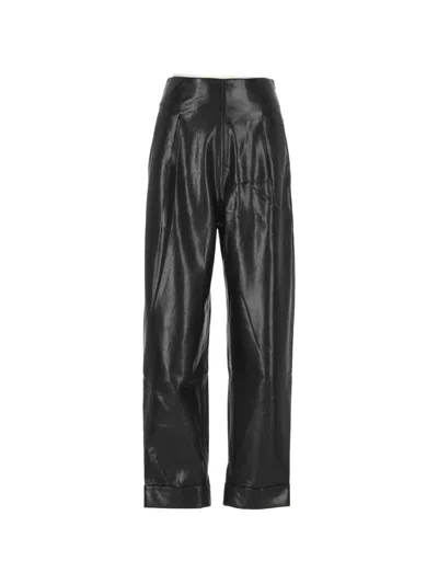 The Andamane Pleated Trousers In Black