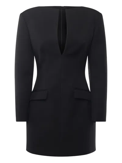 The Andamane Plunge Pocket Dress In Black