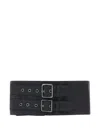 The Andamane Polyester Cotton Blend Belts In Black