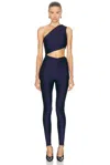 The Andamane Poppy Cut Out Jumpsuit In Dark Blue