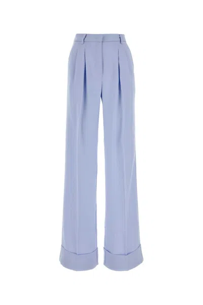 THE ANDAMANE THE ANDAMANE POWDER BLUE POLYESTER NATHALIE WIDE-LEG PANT