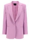 The Andamane Guia Blazer Single Button Lapels In Purple