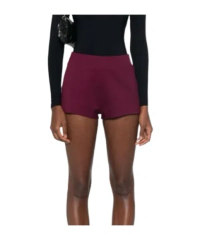 The Andamane Rear Zipper Shorts In Brown