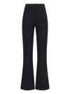 The Andamane Rhinestone Trousers In Black Fabric In Black