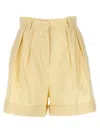 The Andamane 'rina' High Waist Bermuda Shorts In White