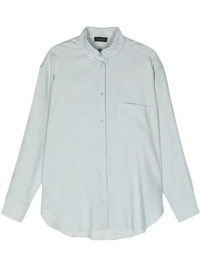 The Andamane `robbie` Oversize Button-down Shirt In Blue
