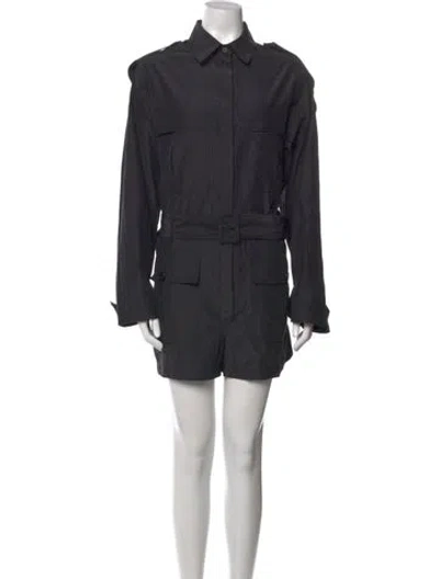 Pre-owned The Andamane Romper In Gray