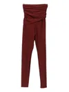The Andamane Ruched-detail Trousers In Multi